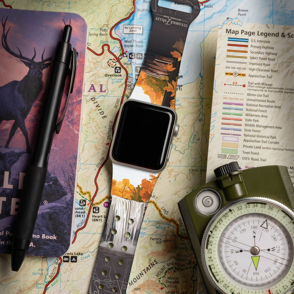 National Parks Cuyahoga Valley HD Fitbit Versa 3 & Sense 1 Watch Band - Wear with style