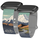 National Parks Denali HD Fitbit Versa 3 & Sense 1 Watch Band - Wear with style