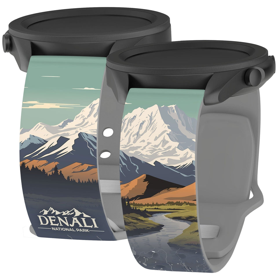 National Parks Denali HD Watchband for Samsung, Garmin, Fossil, and More - Wear with style