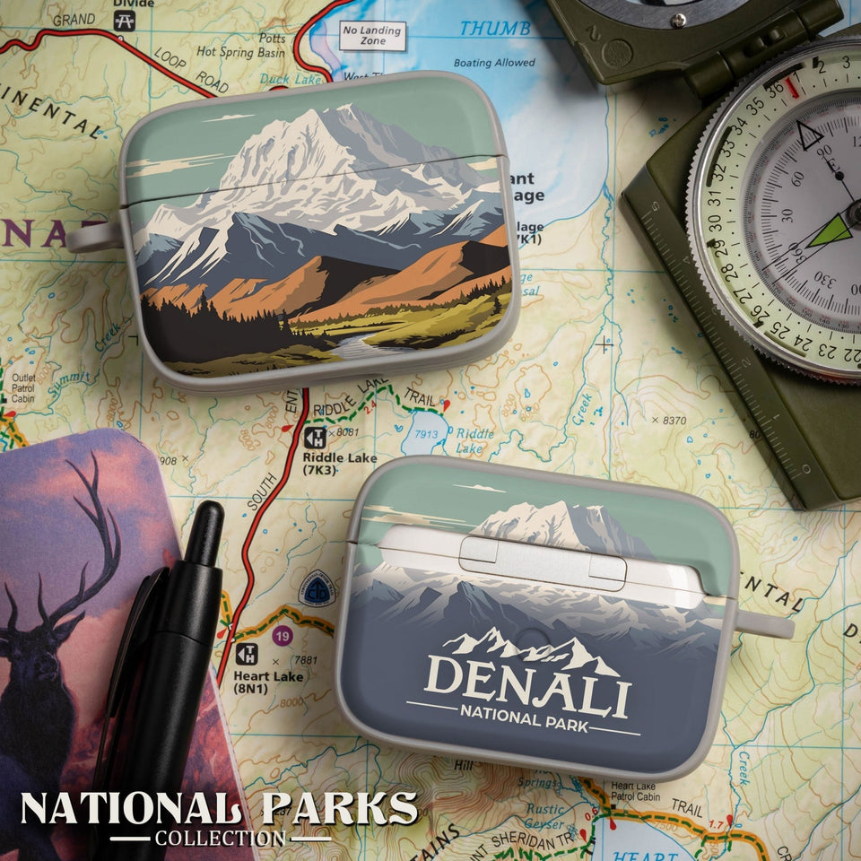 National Parks Denali HDX Apple Airpods Pro 1 & 2 Case Cover - Wear with style
