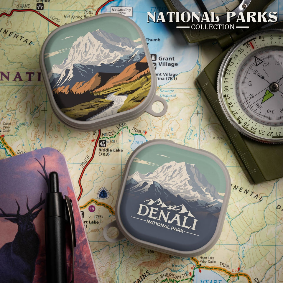 National Parks Denali HDX Samsung Galaxy Buds Pro & Buds Live Case Cover - Wear with style