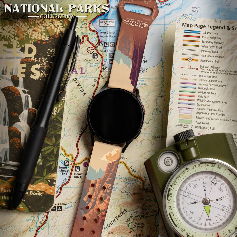 National Parks Grand Canyon HD Watchband for Samsung, Garmin, Fossil, and More - Wear with style
