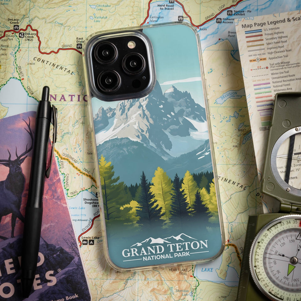 National Parks Grand Teton HD Apple iPhone 14 Series Mag - Safe Phone Case - Wear with style