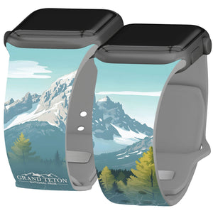 National Parks Grand Teton HD Fitbit Versa 3 & Sense 1 Watch Band - Wear with style