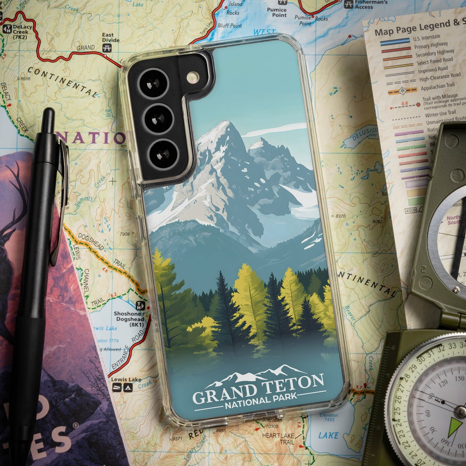 National Parks Grand Teton HD Samsung Galaxy S24 Phone Case - Wear with style