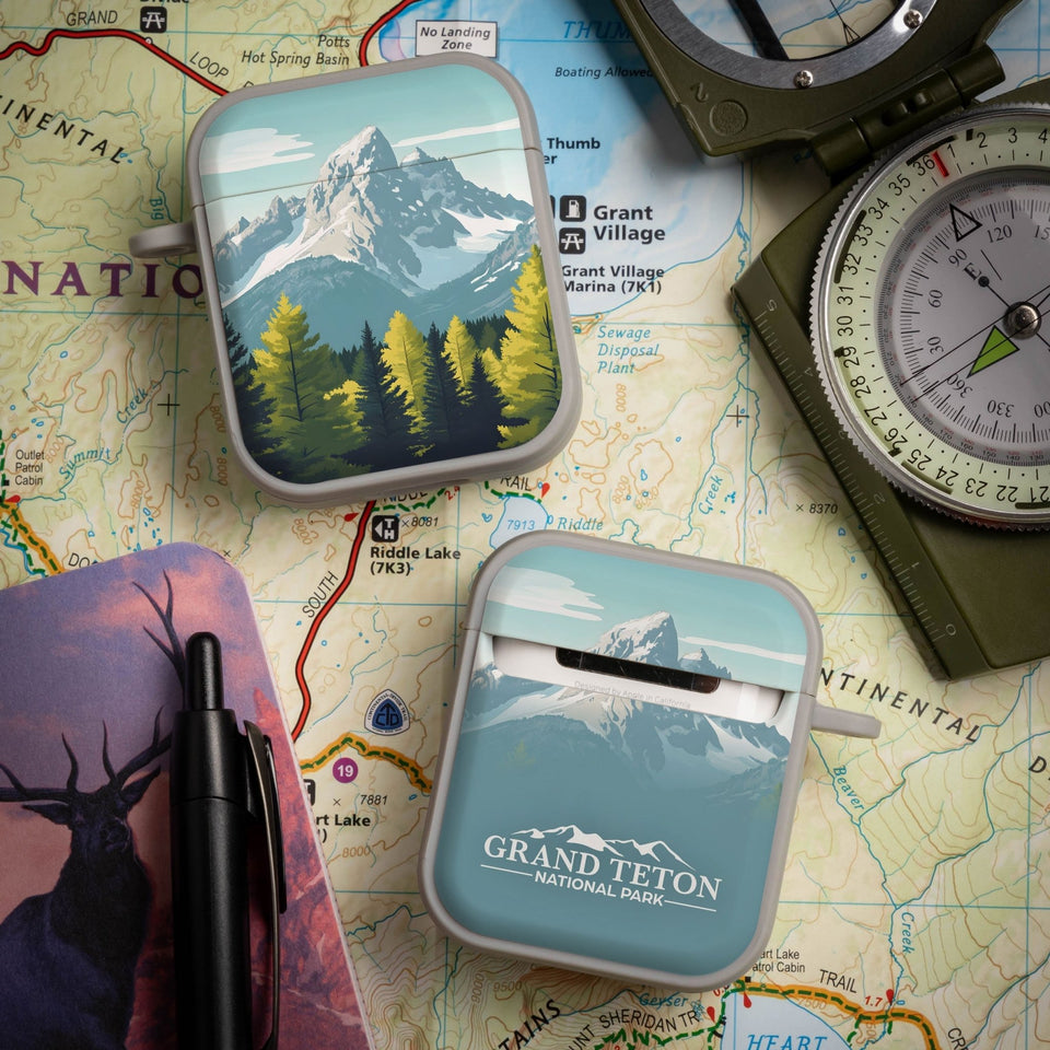 National Parks Grand Teton HDX Apple Airpods Gen 1 & 2 Case Cover - Wear with style