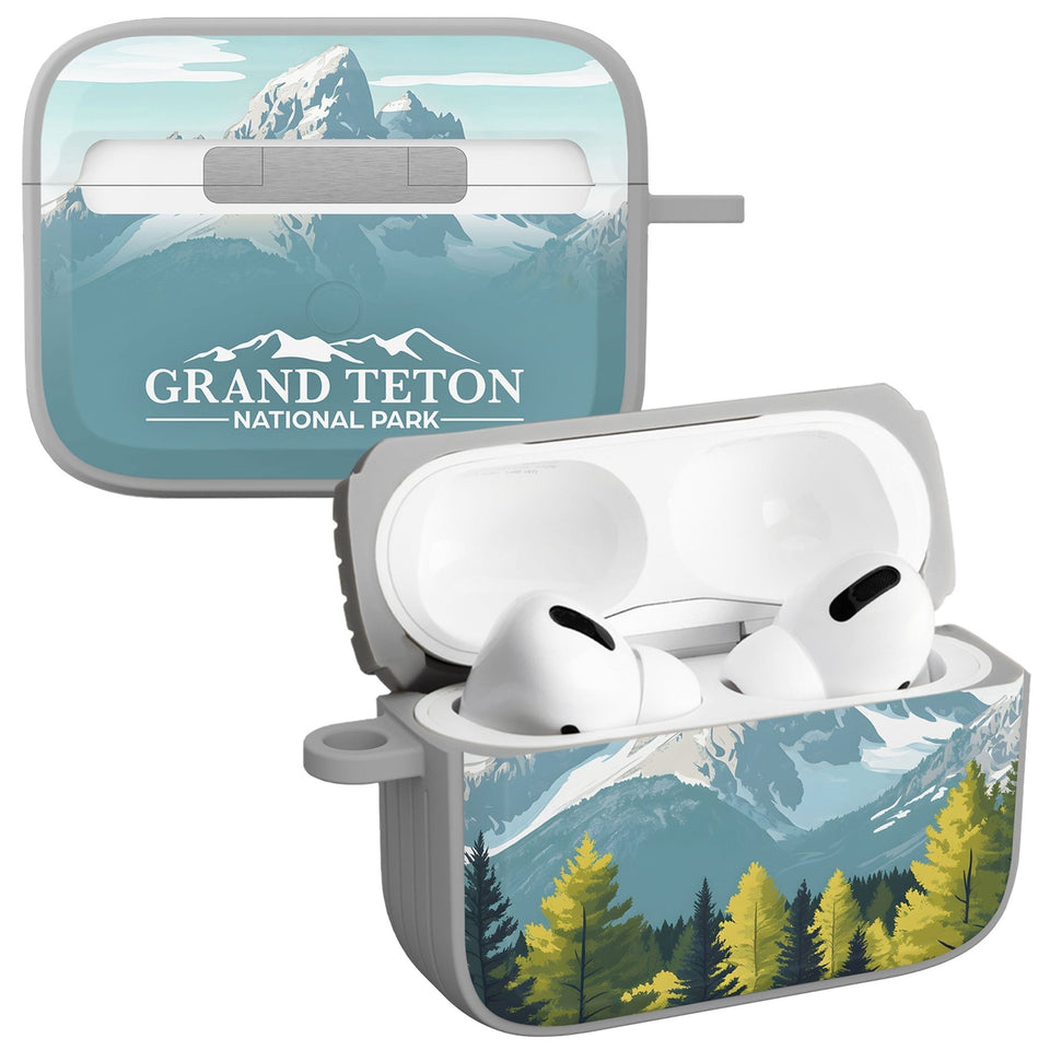National Parks Grand Teton HDX Apple Airpods Pro 1 & 2 Case Cover - Wear with style