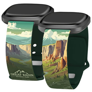 National Parks Great Basin HD Fitbit Versa 3 & Sense 1 Watch Band - Wear with style