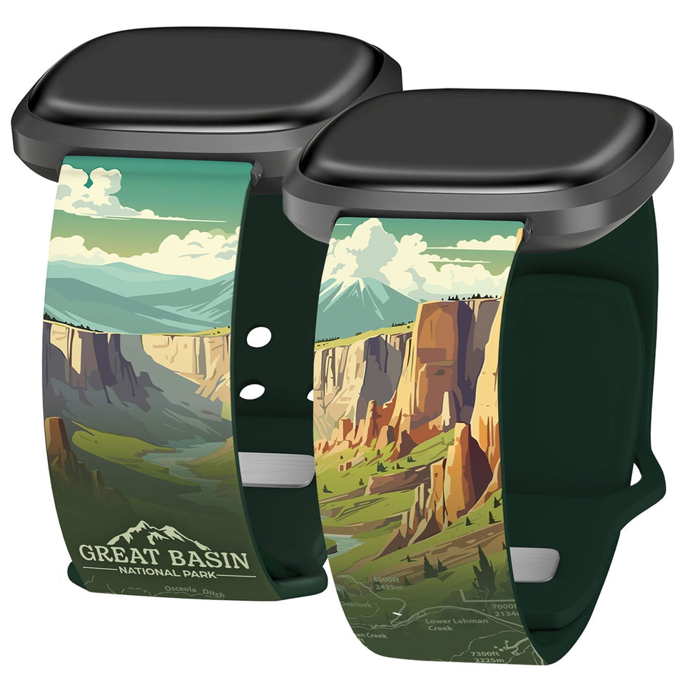National Parks Great Basin HD Fitbit Versa 3 & Sense 1 Watch Band - Wear with style