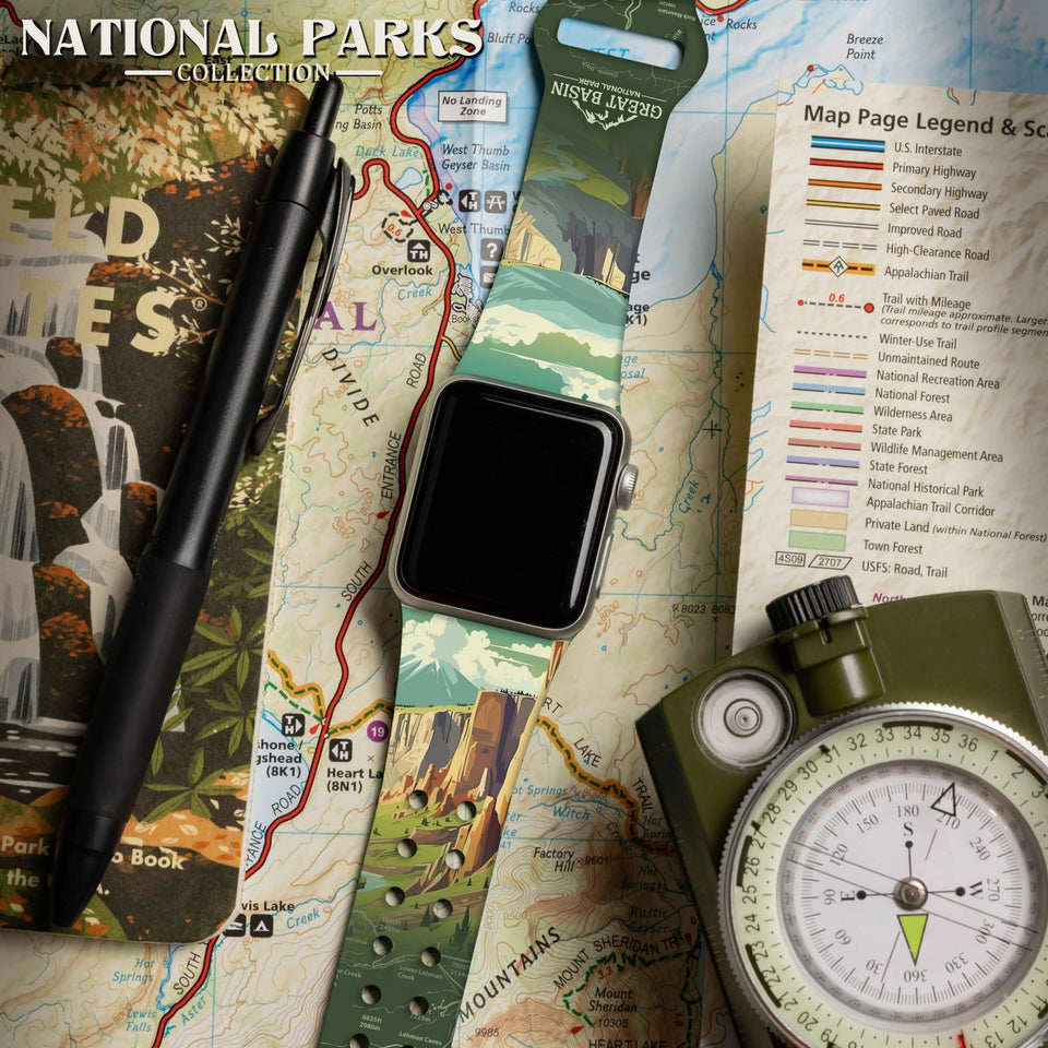 National Parks Great Basin HD Fitbit Versa 3 & Sense 1 Watch Band - Wear with style
