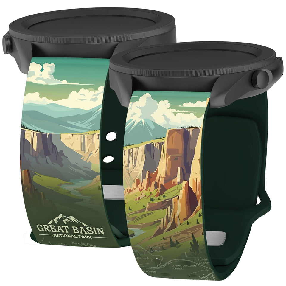 National Parks Great Basin HD Watchband for Samsung, Garmin, Fossil, and More - Wear with style