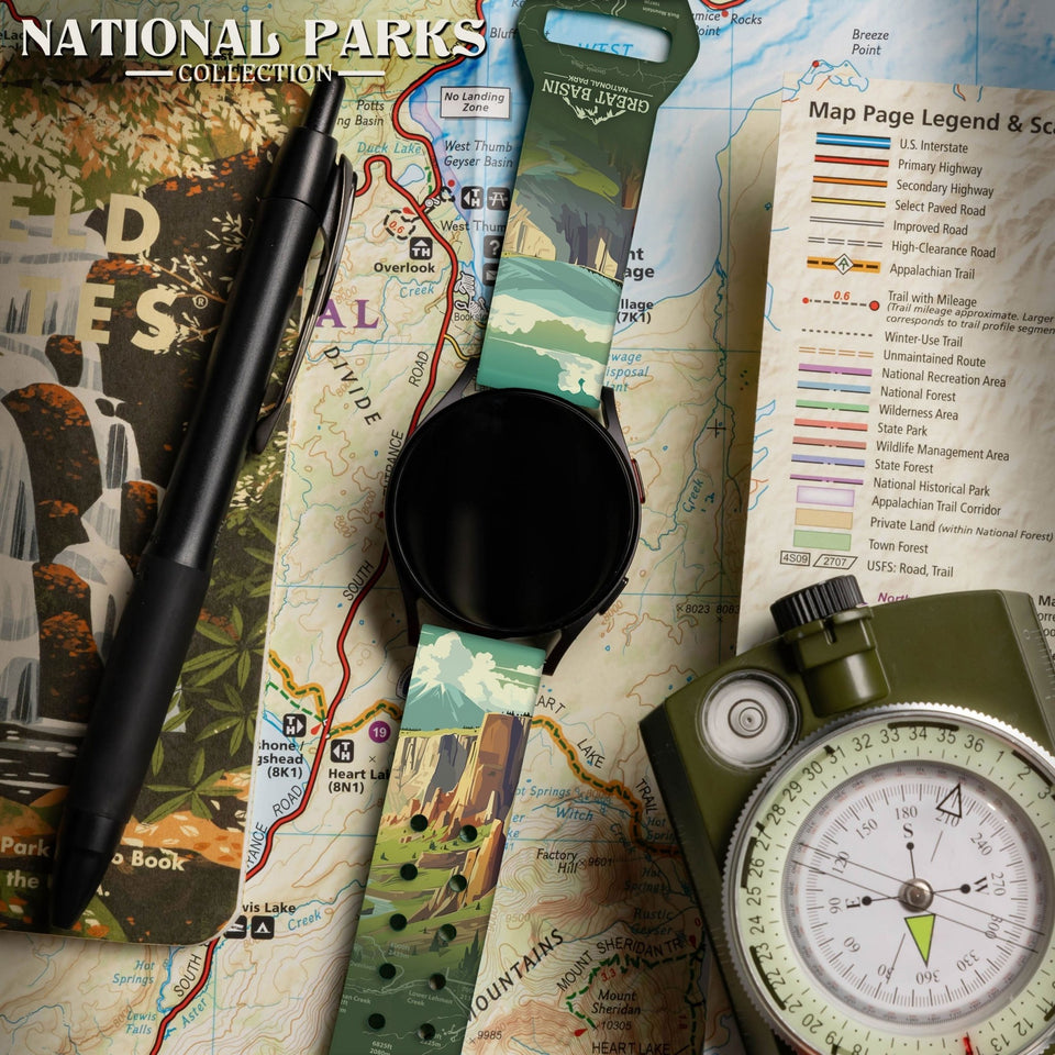 National Parks Great Basin HD Watchband for Samsung, Garmin, Fossil, and More - Wear with style