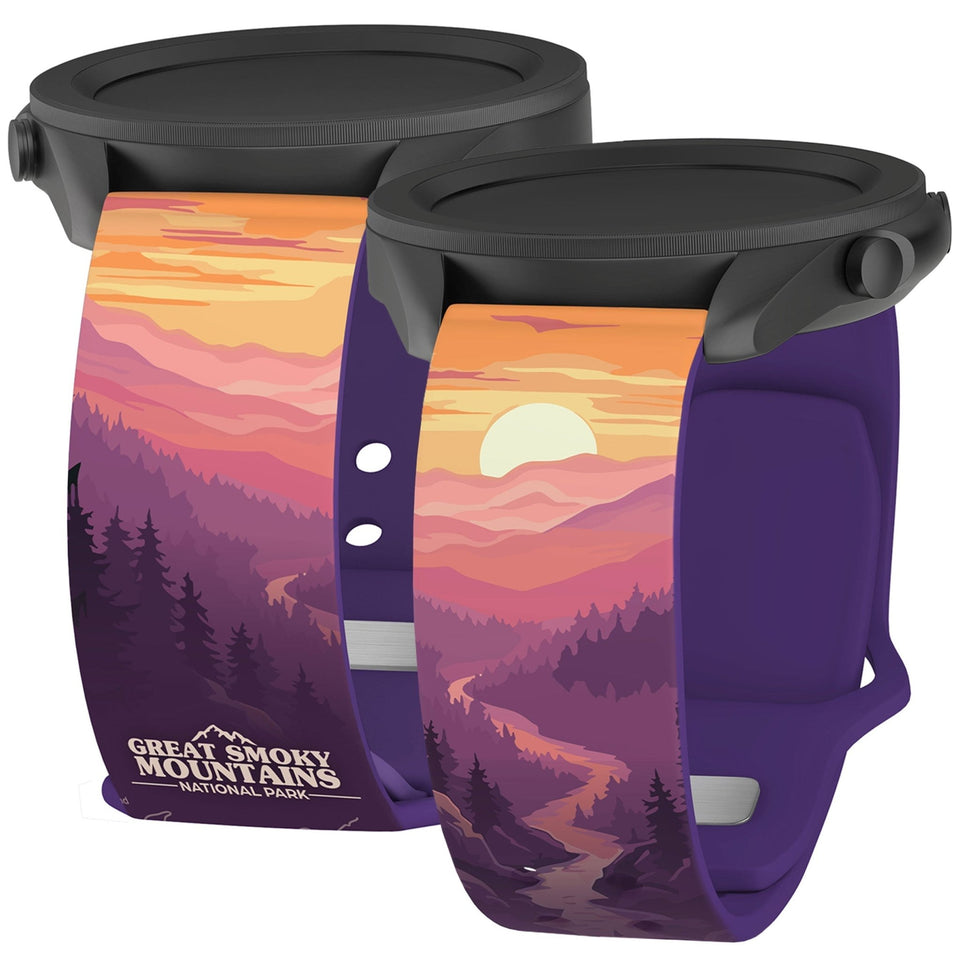 National Parks Great Smoky Mountains HD Watchband for Samsung, Garmin, Fossil, and More - Wear with style