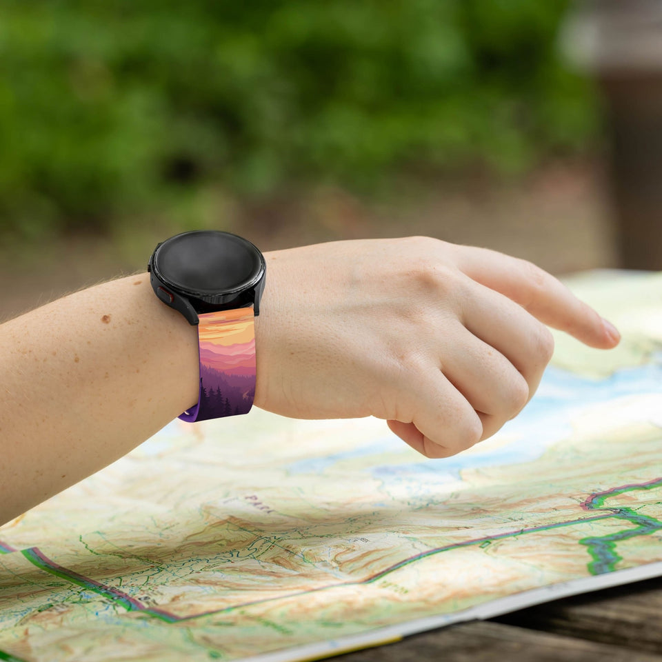 National Parks Great Smoky Mountains HD Watchband for Samsung, Garmin, Fossil, and More - Wear with style