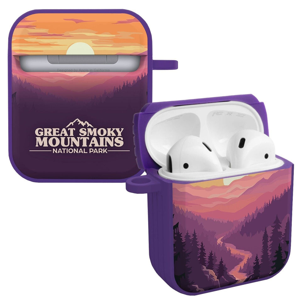 National Parks Great Smoky Mountains HDX Apple Airpods Gen 1 & 2 Case Cover - Wear with style
