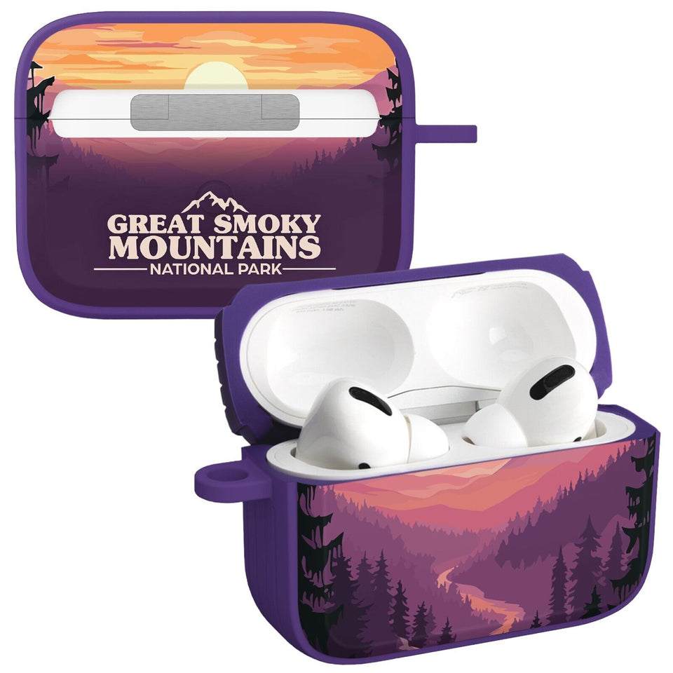 National Parks Great Smoky Mountains HDX Apple Airpods Pro 1 & 2 Case Cover - Wear with style