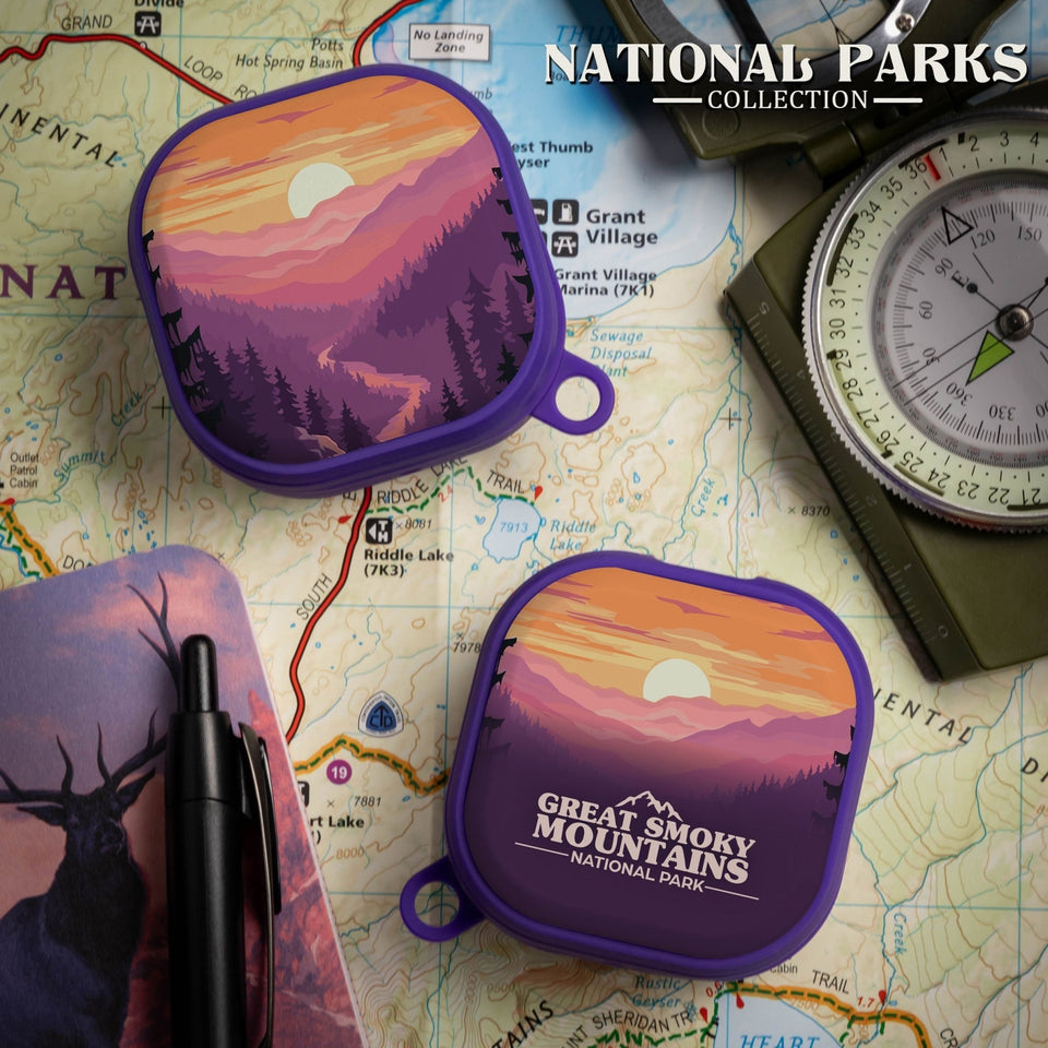 National Parks Great Smoky Mountains HDX Samsung Galaxy Buds Pro & Buds Live Case Cover - Wear with style