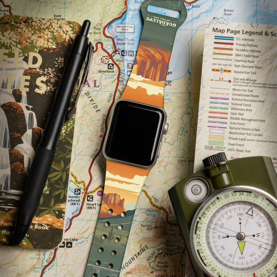 National Parks Guadalupe HD Fitbit Versa 3 & Sense 1 Watch Band - Wear with style