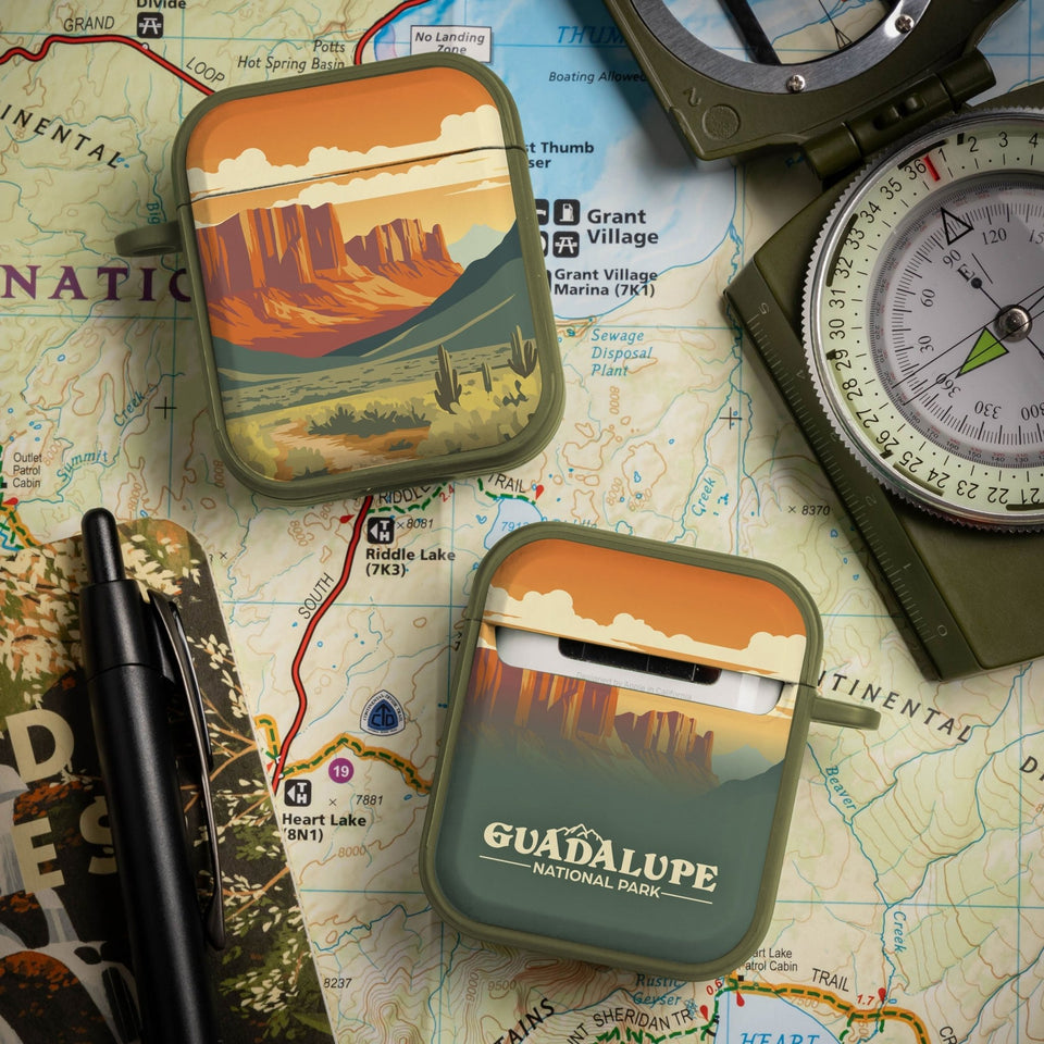 National Parks Guadalupe HDX Apple Airpods Gen 1 & 2 Case Cover - Wear with style