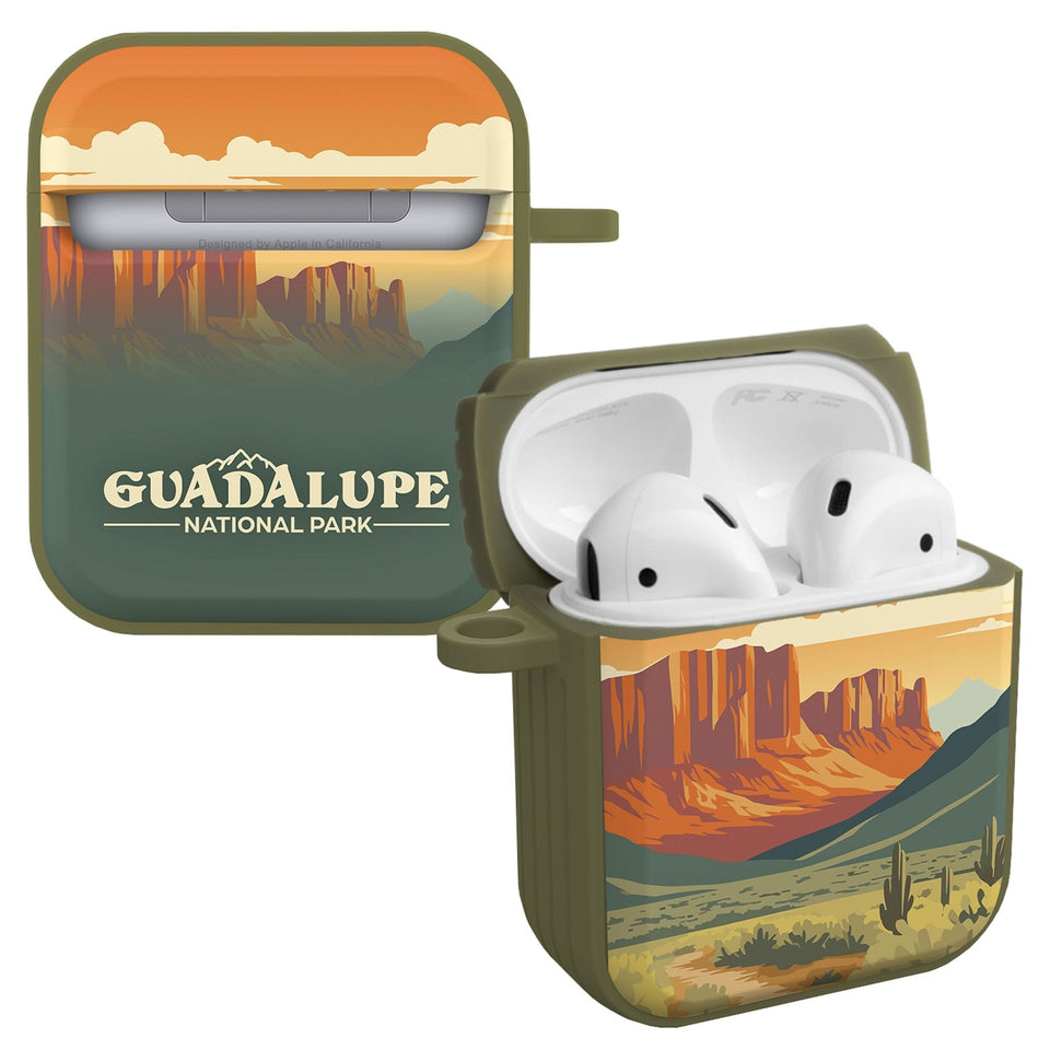 National Parks Guadalupe HDX Apple Airpods Gen 1 & 2 Case Cover - Wear with style
