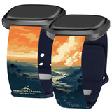 National Parks Hawaii Volcanoes HD Fitbit Versa 3 & Sense 1 Watch Band - Wear with style