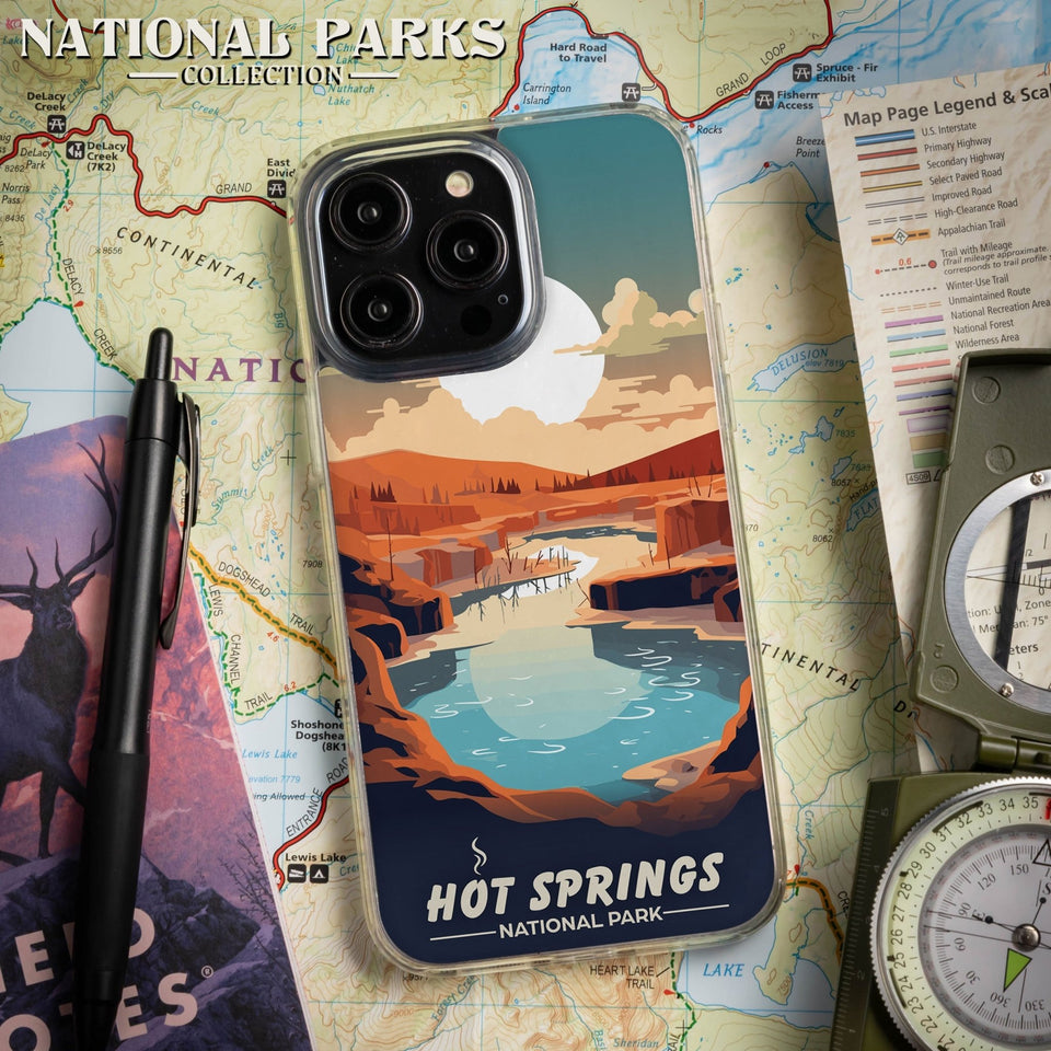 National Parks Hot Springs HD Apple iPhone 11 Series Phone Case - Wear with style