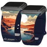 National Parks Hot Springs HD Apple Watch Band - Wear with style