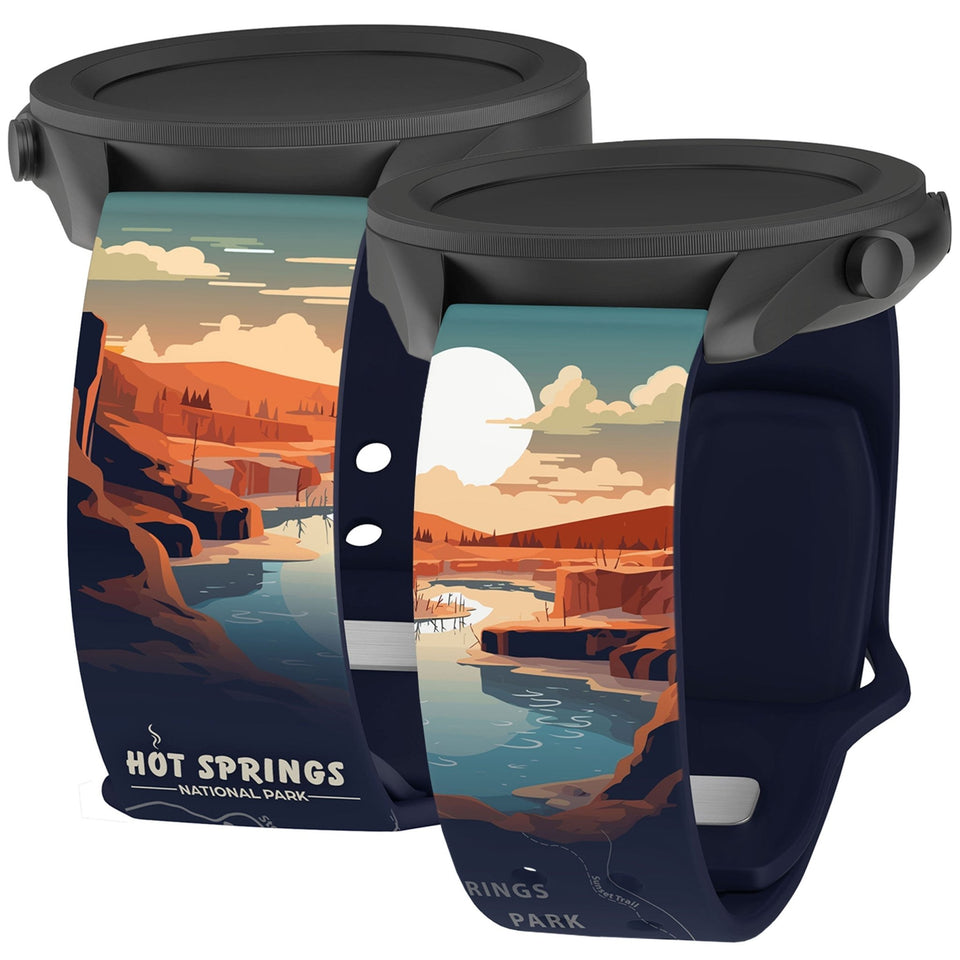 National Parks Hot Springs HD Watchband for Samsung, Garmin, Fossil, and More - Wear with style