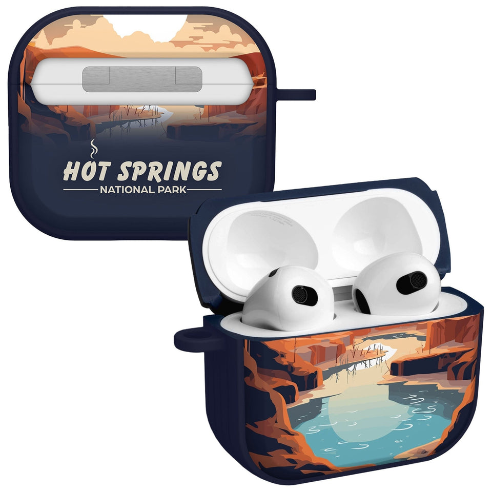 National Parks Hot Springs HDX Apple Airpods Gen 3 Case Cover - Wear with style