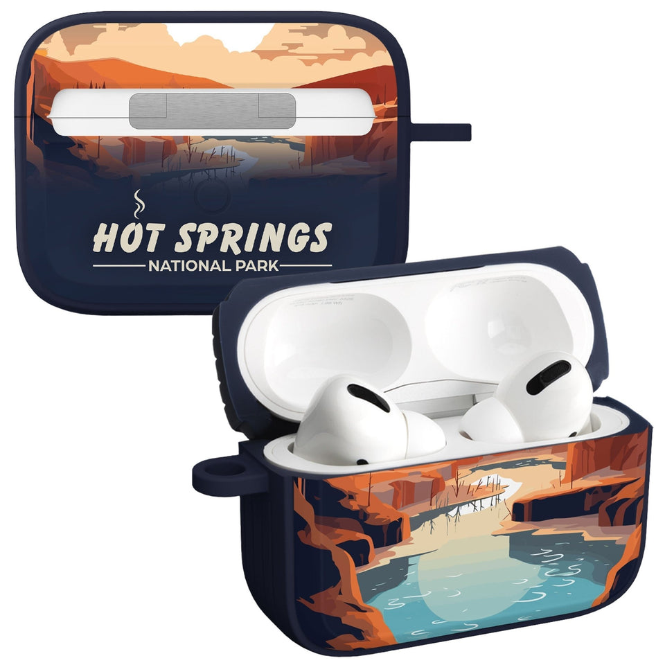 National Parks Hot Springs HDX Apple Airpods Pro 1 & 2 Case Cover - Wear with style