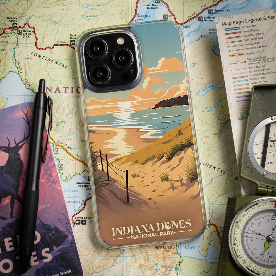 National Parks Indiana Dunes HD Apple iPhone 13 Series Mag - Safe Phone Case - Wear with style