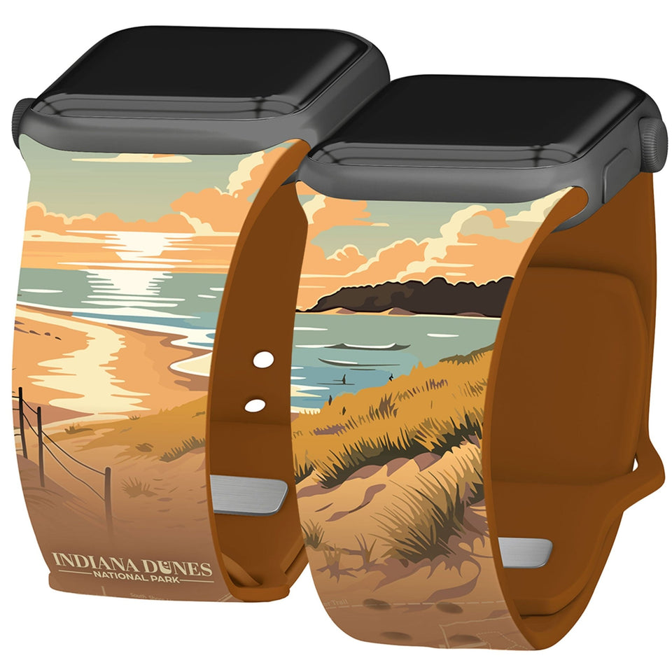 National Parks Indiana Dunes HD Fitbit Versa 3 & Sense 1 Watch Band - Wear with style
