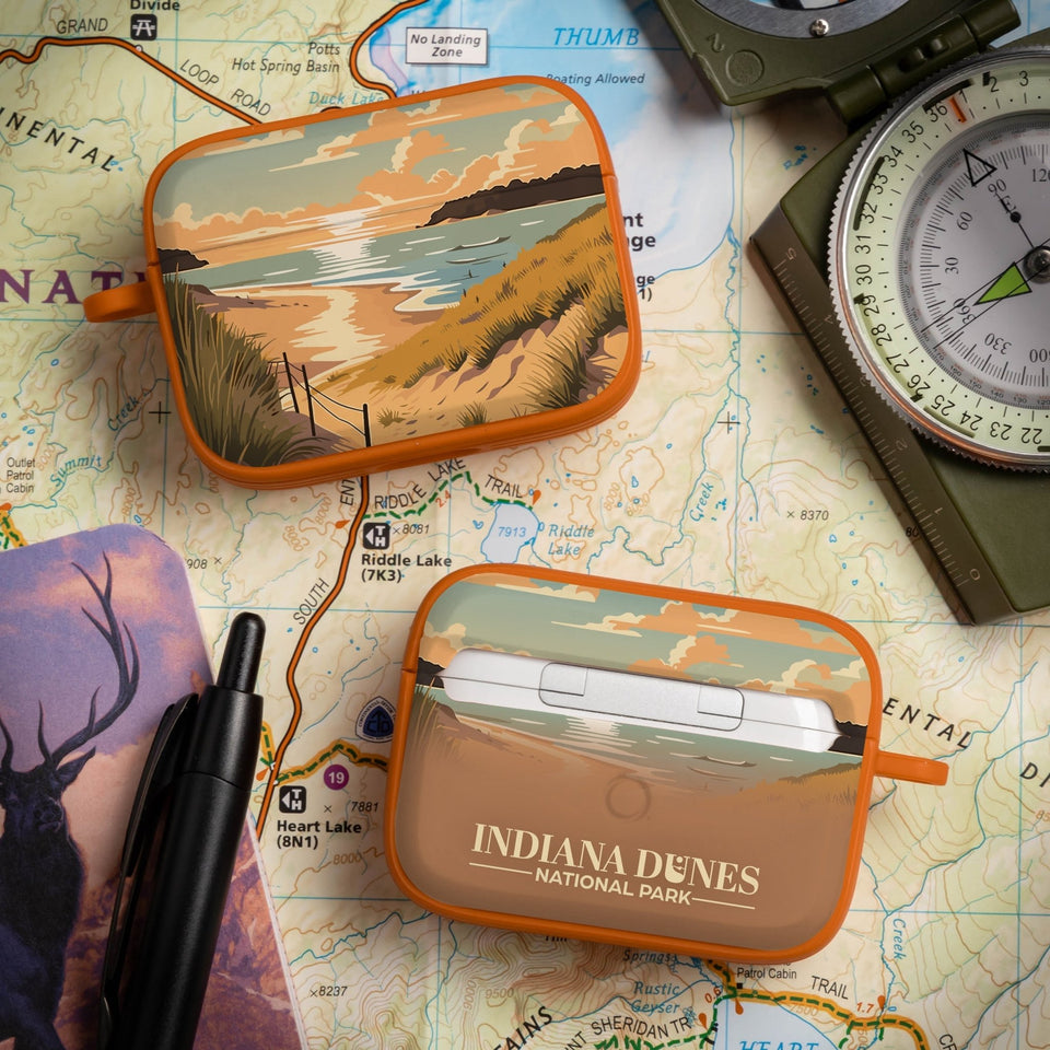National Parks Indiana Dunes HDX Apple Airpods Pro 1 & 2 Case Cover - Wear with style