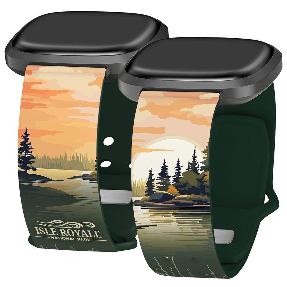 National Parks Isla Royale HD Fitbit Versa 3 & Sense 1 Watch Band - Wear with style