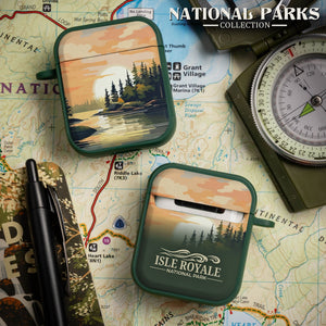National Parks Isla Royale HDX Apple Airpods Gen 1 & 2 Case Cover - Wear with style