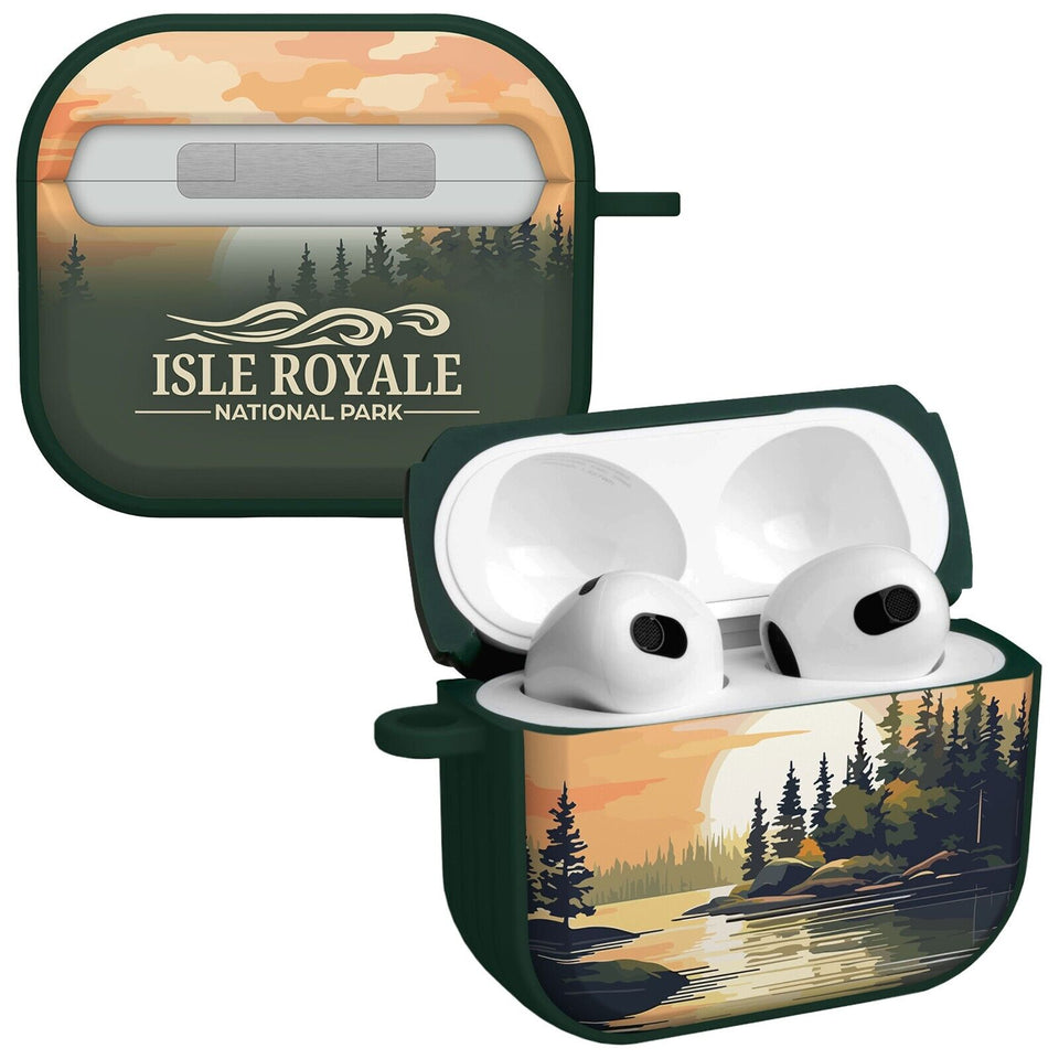 National Parks Isla Royale HDX Apple Airpods Gen 3 Case Cover - Wear with style