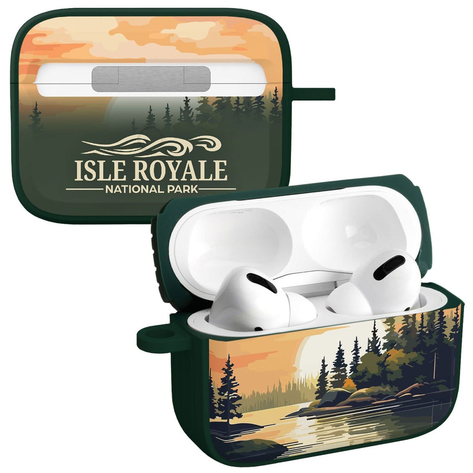 National Parks Isla Royale HDX Apple Airpods Pro 1 & 2 Case Cover - Wear with style