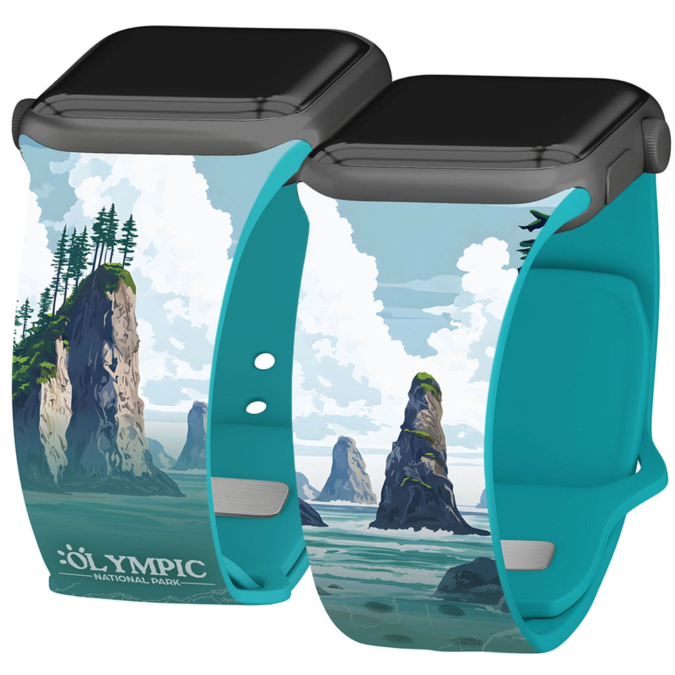 National Parks Olympic HD Fitbit Versa 3 & Sense 1 Watch Band - Wear with style