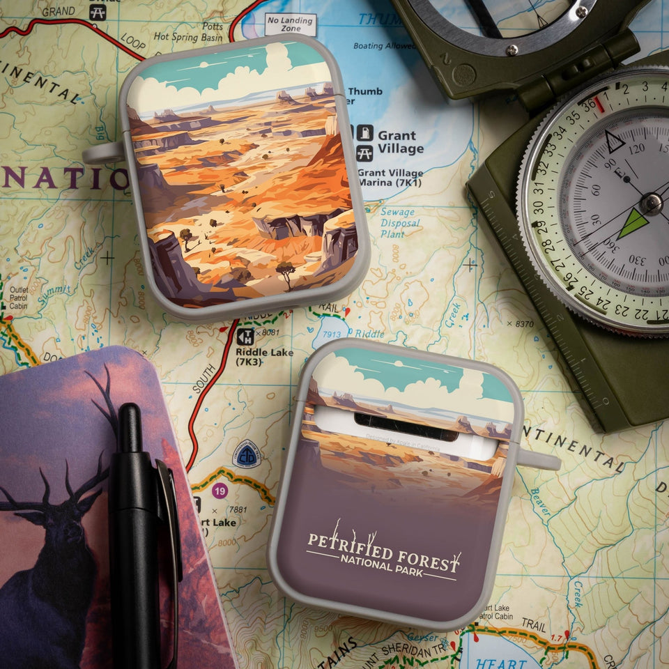 National Parks Petrified Forest HDX Apple Airpods Gen 1 & 2 Case Cover - Wear with style