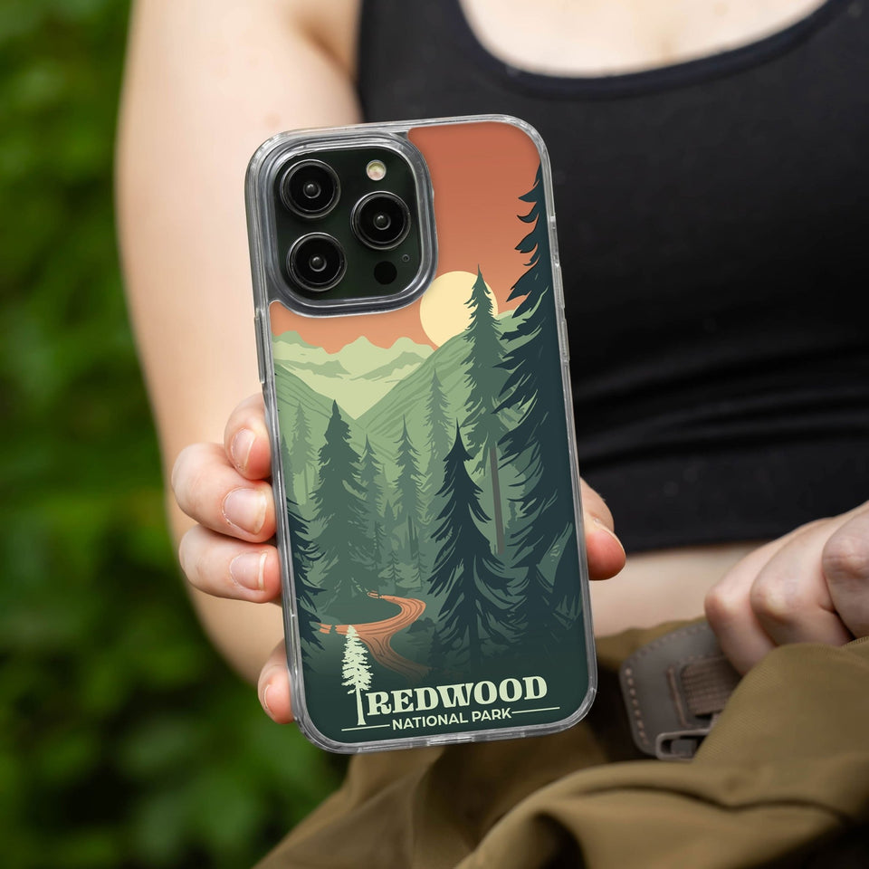 National Parks Redwood HD Apple iPhone 14 Series Mag - Safe Phone Case - Wear with style