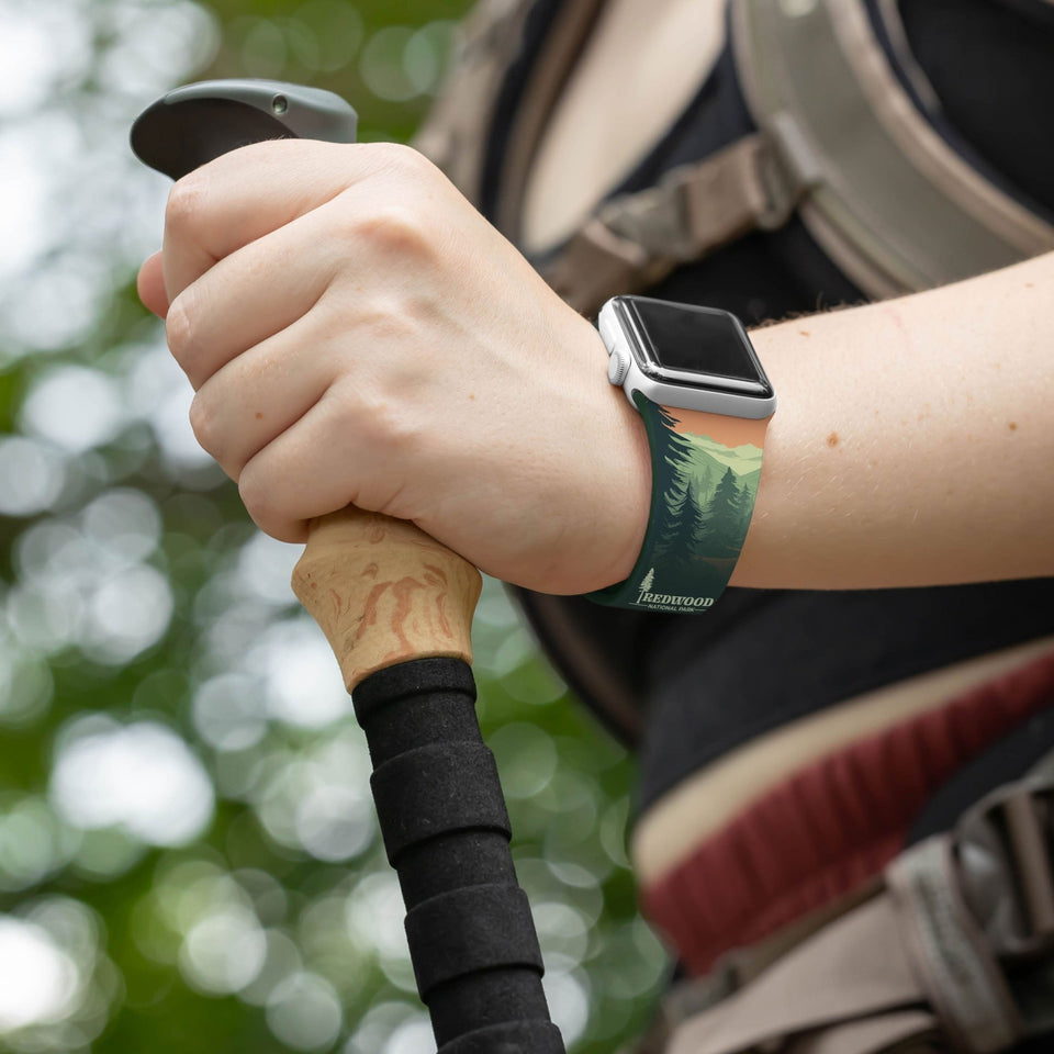 National Parks Redwood HD Fitbit Versa 3 & Sense 1 Watch Band - Wear with style