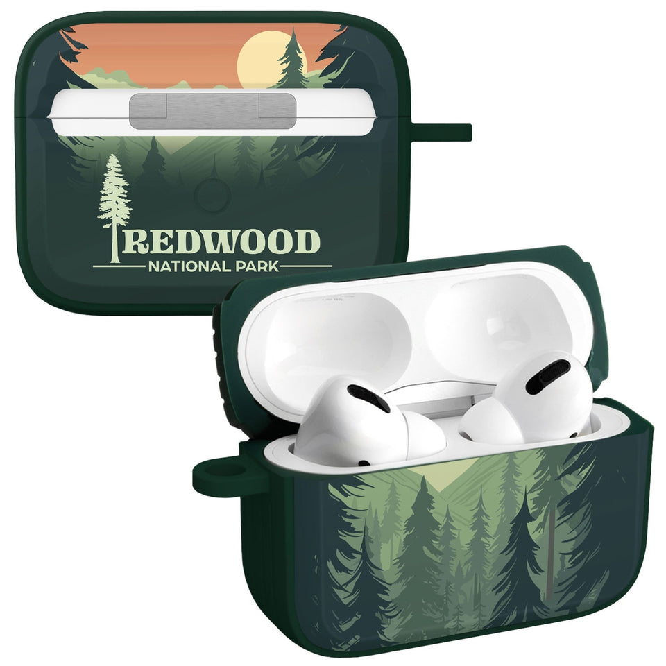 National Parks Redwood HDX Apple Airpods Pro 1 & 2 Case Cover - Wear with style