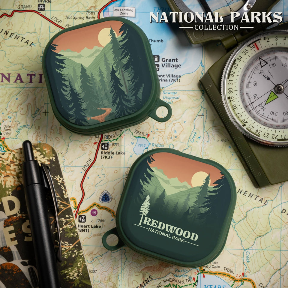 National Parks Redwood HDX Samsung Galaxy Buds Pro & Buds Live Case Cover - Wear with style