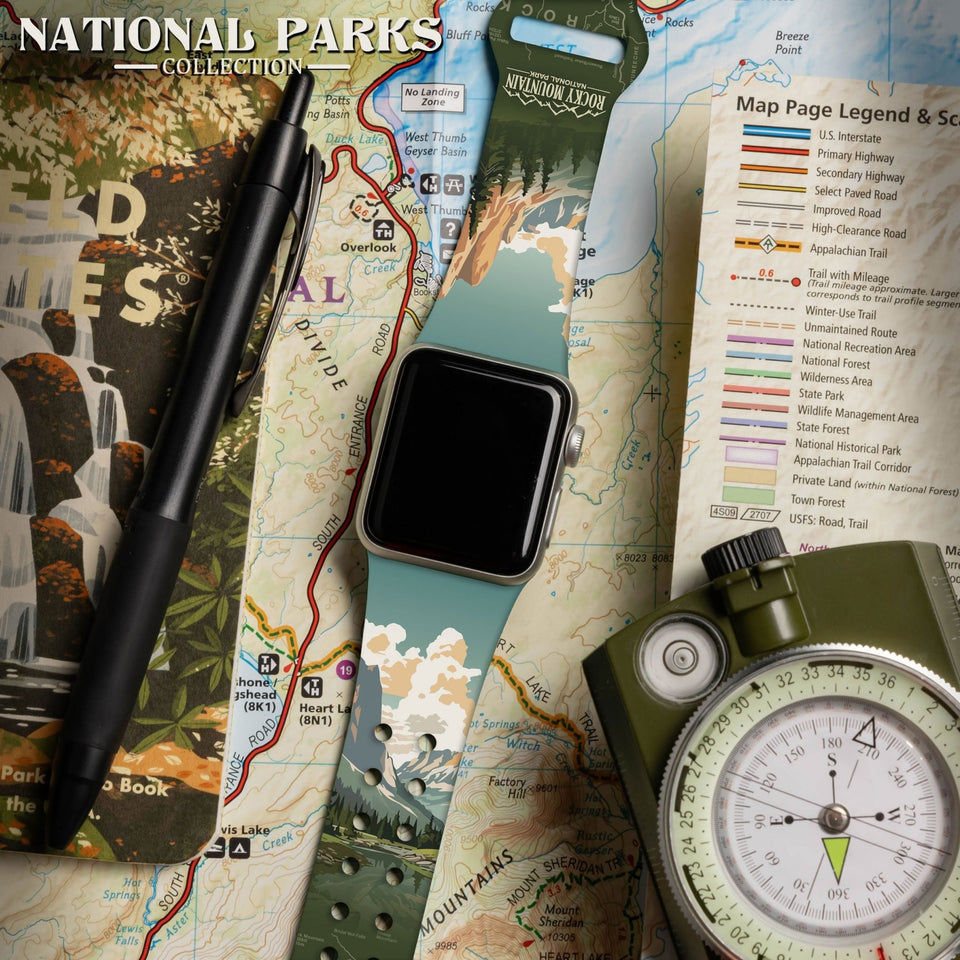National Parks Rocky Mountain HD Apple Watch Band - Wear with style