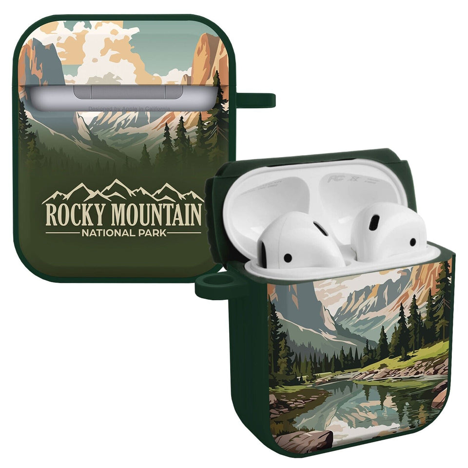 National Parks Rocky Mountain HDX Apple Airpods Gen 1 & 2 Case Cover - Wear with style