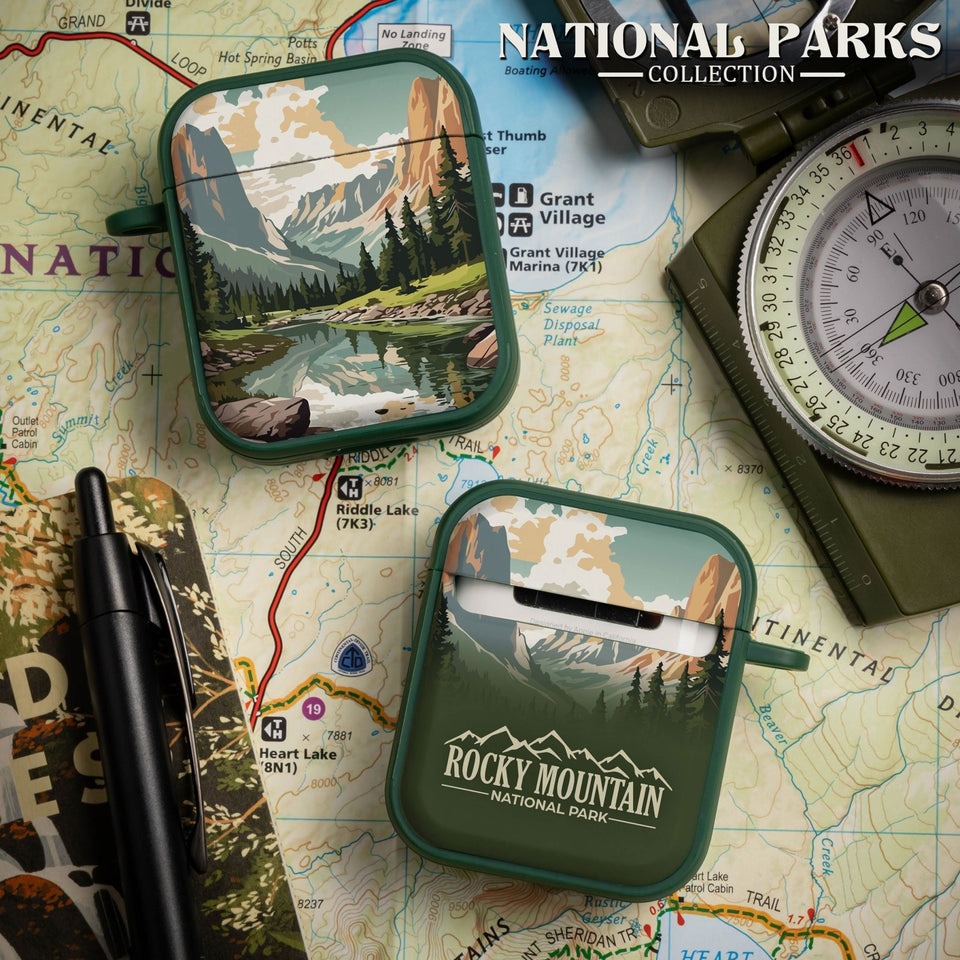 National Parks Rocky Mountain HDX Apple Airpods Gen 1 & 2 Case Cover - Wear with style