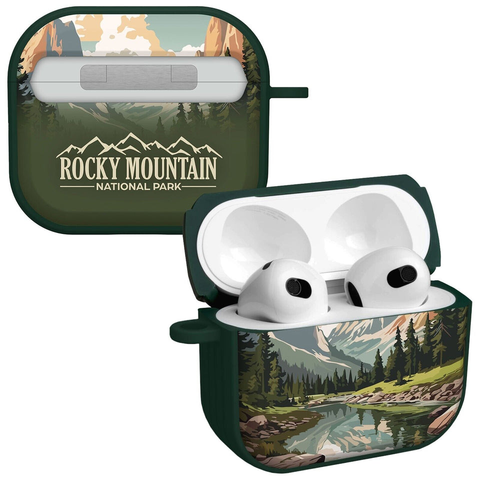 National Parks Rocky Mountain HDX Apple Airpods Gen 3 Case Cover - Wear with style