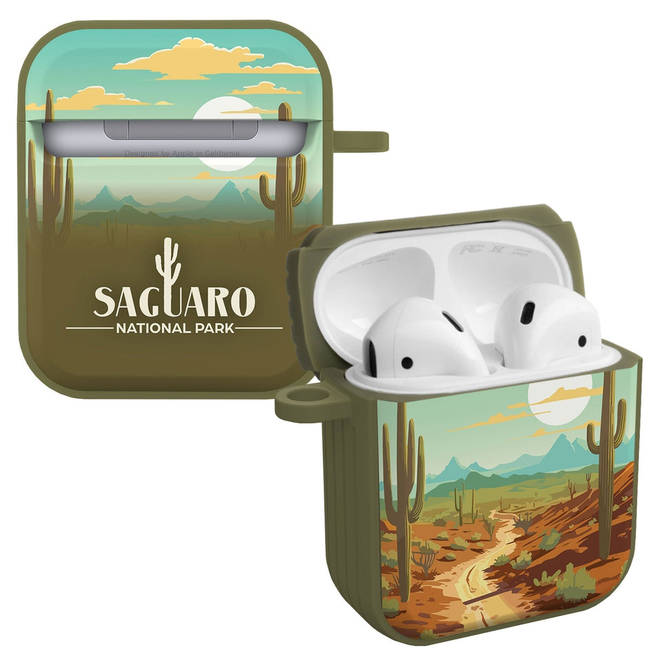 National Parks Saguaro HDX Apple Airpods Gen 1 & 2 Case Cover - Wear with style