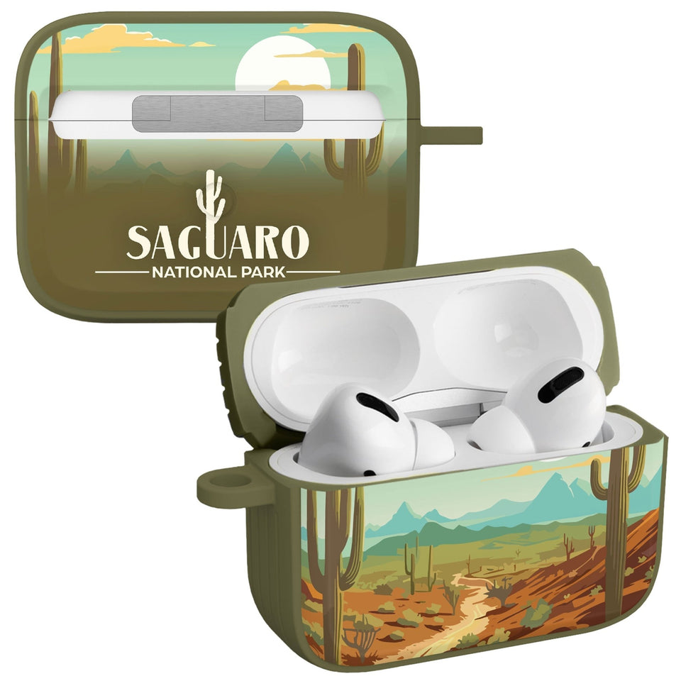 National Parks Saguaro HDX Apple Airpods Pro 1 & 2 Case Cover - Wear with style