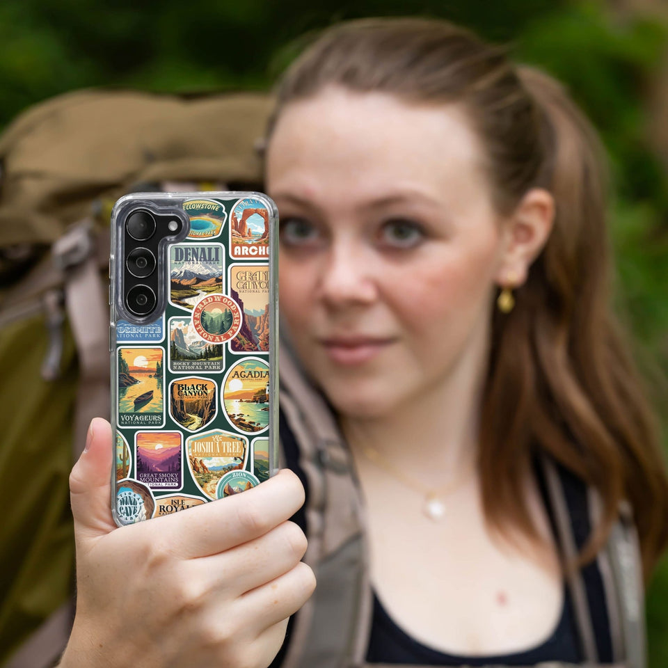 National Parks Stickers HD Samsung Galaxy S23 Phone Case - Wear with style